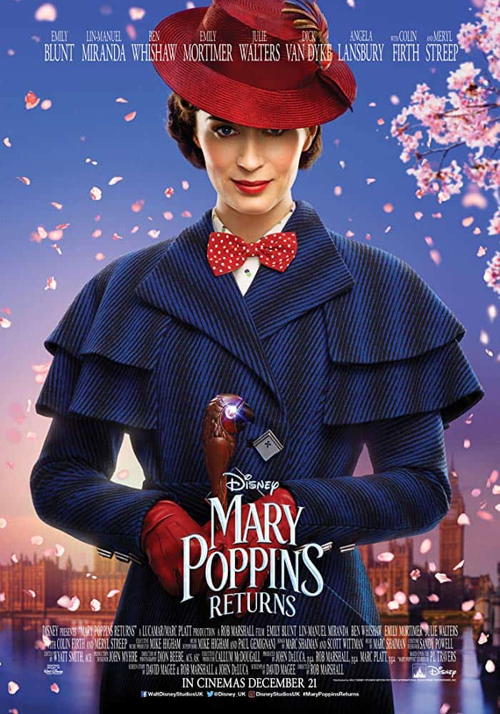 Family movie of the remake of the amazing marry poppins movie,, a great movie for family night, kid friendly movie, amazing family movie night.a great musical happy movie