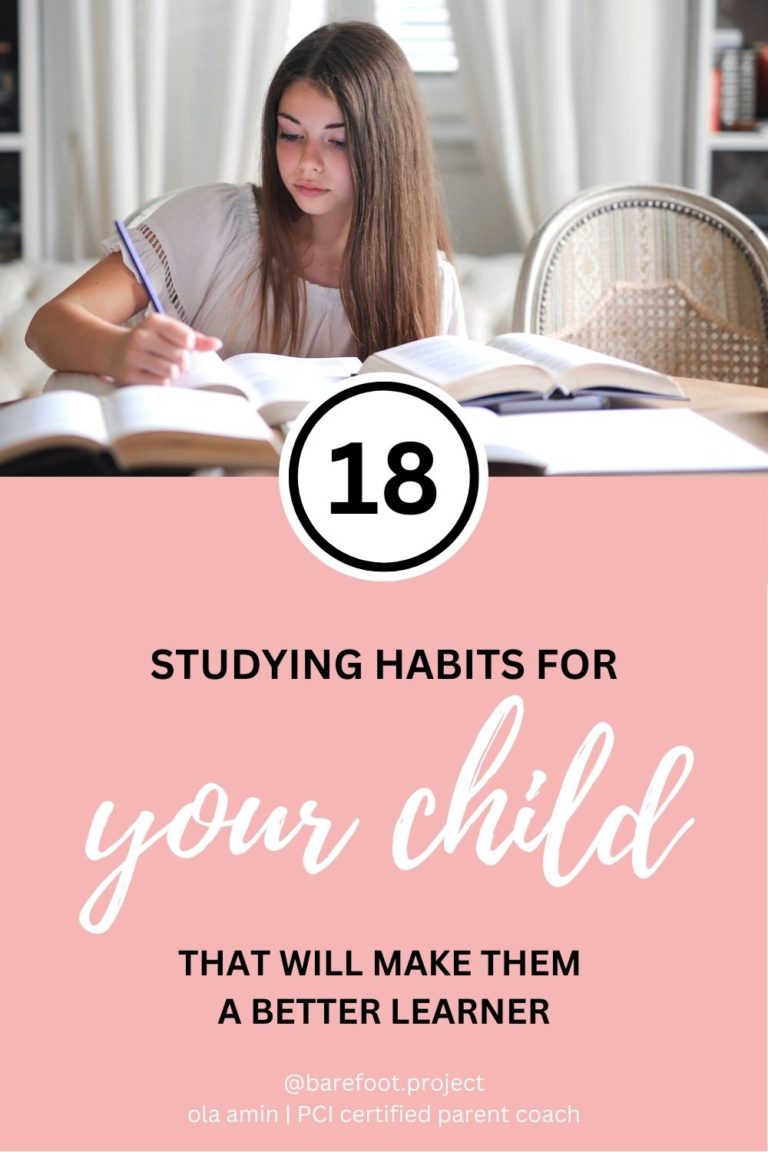 How to help your child develop good study habits | Barefoot Project