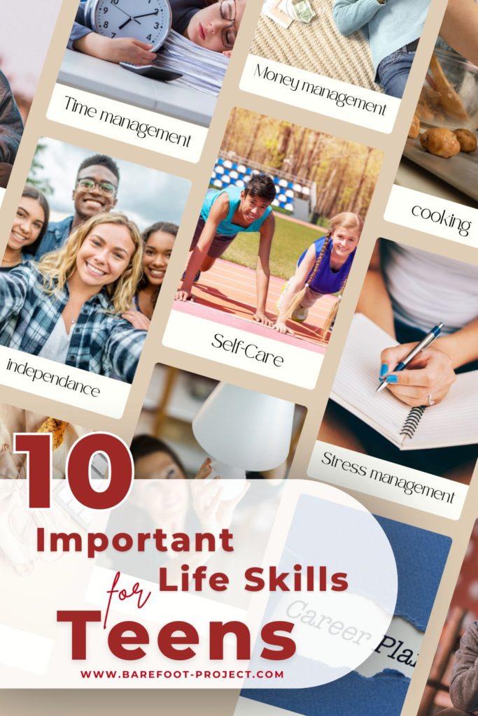 Pinterest Pin for Important life skills for Teens
